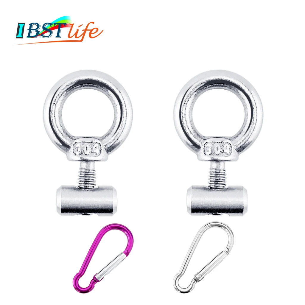 

2PCS M4 Lifting Eye Nut Fastener Front Tent stopper Track Mount Tie Down Eyelet Rail Track Screws Boat RV Caravan Camper Awning