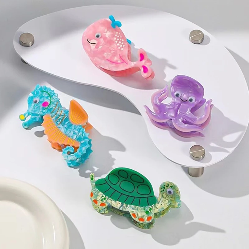 

Delicate and Comfortable Hair Clip with Cartoon Marine Biology Series Hairpin Accessories Show Your Passion for Woman