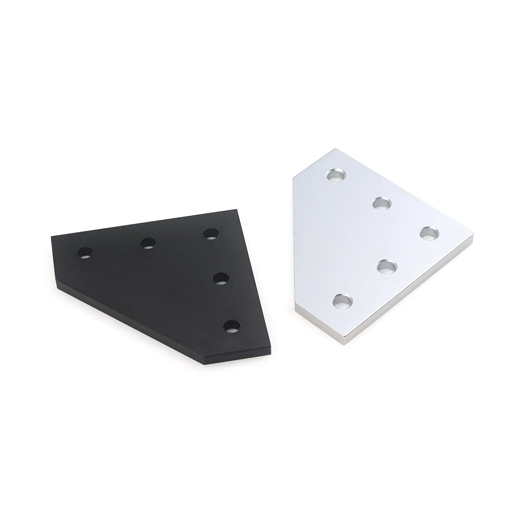 8Pcs Openbuilds 5 hole L 90 Degree Joining Plate Corner Angle Bracket Connection for /3030/4040 Aluminum Extrusion Profile cutting bracket metal clamping plate aluminium spacers