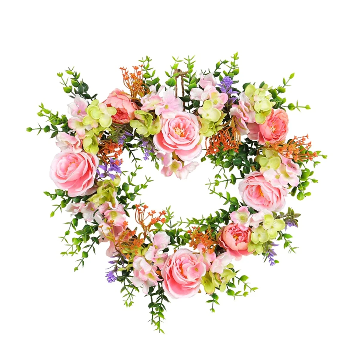 

Artificial Wreath Adorn Prop Heart Shaped Garland Valentines Day Wreath Memorial Wreath Valentine's Day Wreath of Love