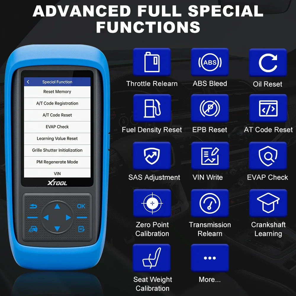 XTOOL PS701PRO 모든 시스템 진단 도구, 일본 차량용 30 리셋 서비스, 양방향 제어, 무료 업데이트