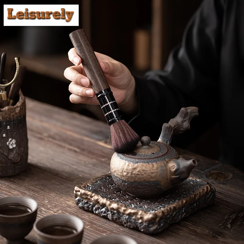 Japanese Rough Pottery Tea Six Gentlemen Japanese Tea Tool Set Tea Brush Household Teaware Utensils Chinese Tea For Tea Ornament