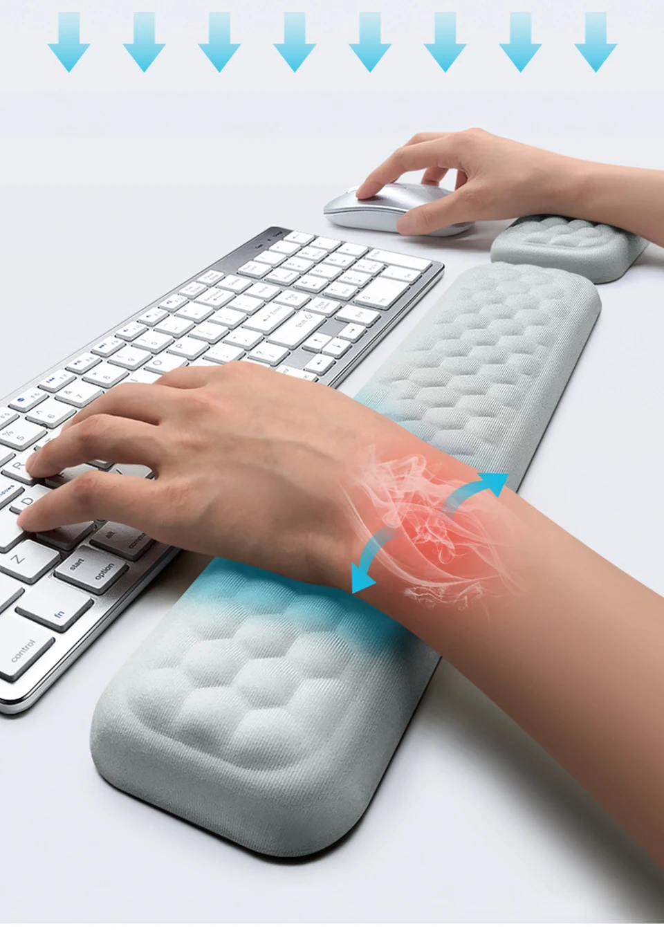 Mouse e teclado Wrist Protection Pad, Memory