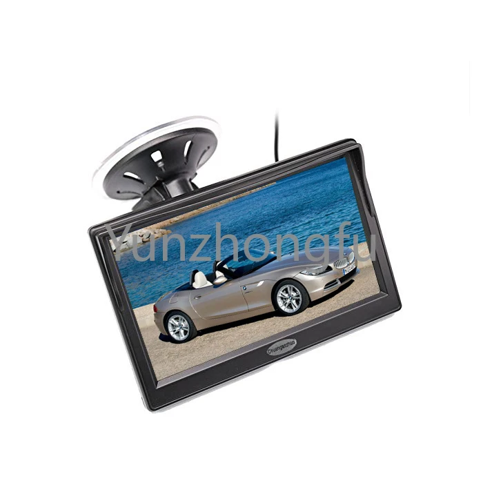 

Vehicle On-dash Video Monitor, 5" HD Car TFT LCD Color Screen Display with 2 Video Input for Backup System