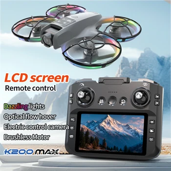 K200 MAX Drone grande schermo 5KM 8K flusso di posizionamento ottico GPS motore brushless elettrico HD Ostacolo 2.4G evitamento quadrotor