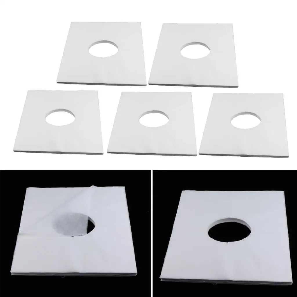 

500 Pcs Disposable Hole Bed Table Cover Headrest Massage White