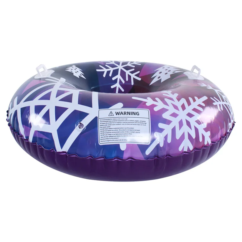 Adult PVC Ski Tire Children's Snowboard Inflatable Ski Ring Double Play Snow Double Handle Snow Toy Tubes