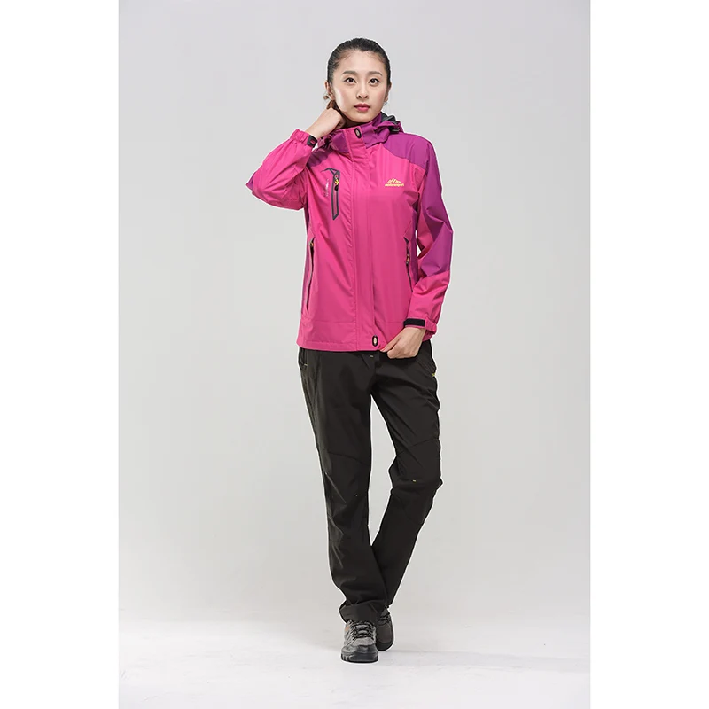 Women Jacket Pants Hiking Set Autumn Outdoor Suit 5