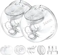 ชิ้นส่วนปั๊มนมเข้ากันได้กับ Momcozy S12 Pro/S9 Pro, ชิ้นส่วนพร้อมวาล์ว Duckbill, หน้าแปลน, ไดอะแฟรม, Linker, Collector 1