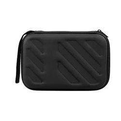 Compact Shockproof EVA Hard Drive Carrying Case with Mesh Pocket and Soft Inner Fabric (Black)