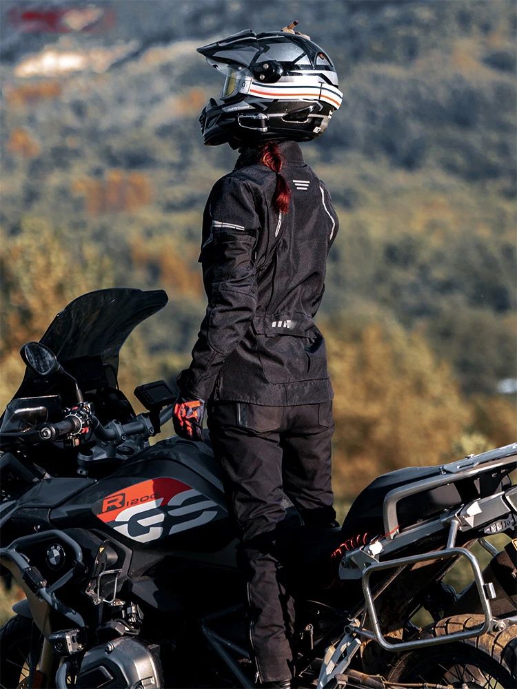 Motorcycle riding suit motorcycle four seasons warm rain clothing anti-fall wear women riding special motorcycle clothing