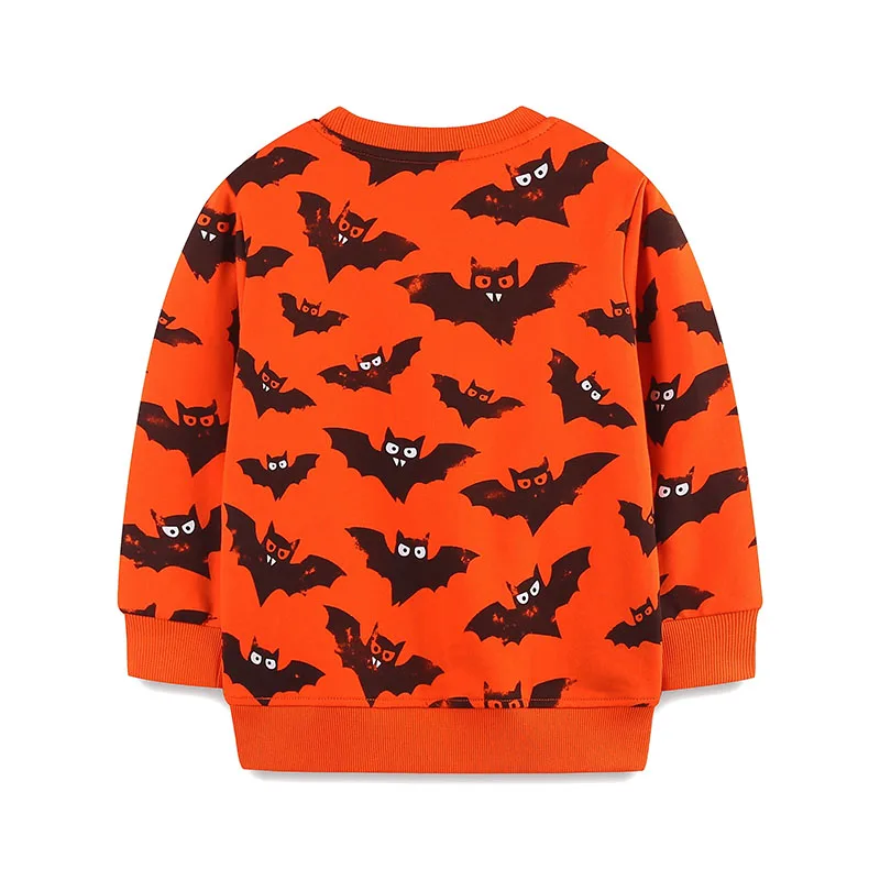 Children's Clothing Kids Clothes for Baby Boys 2025 New Autumn Halloween Cartoon Bats Sweatshirts Tops Cotton