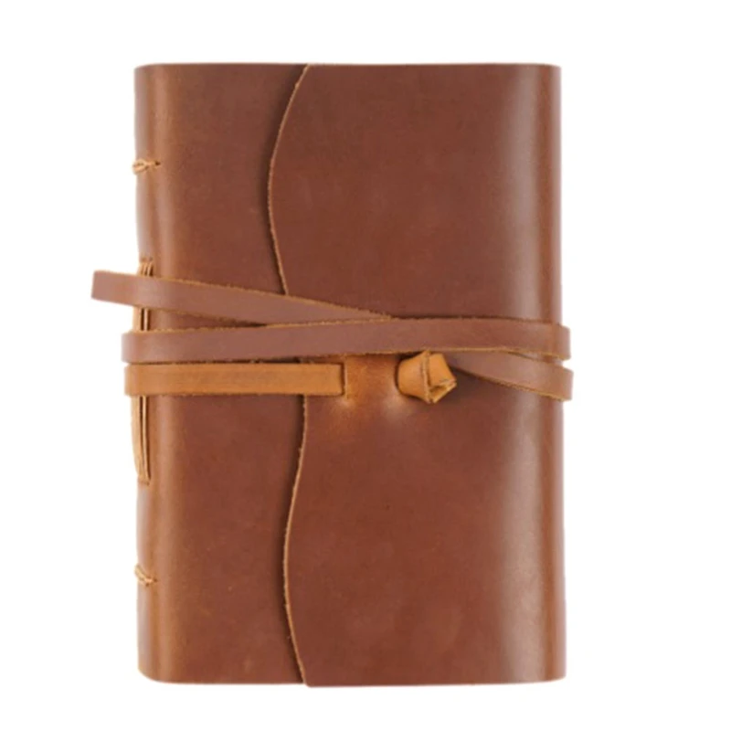 Handmade Leather Journal - 100X155mm Leather Bound Daily Writing Notebook & Journals To Write In For Travel/Diary