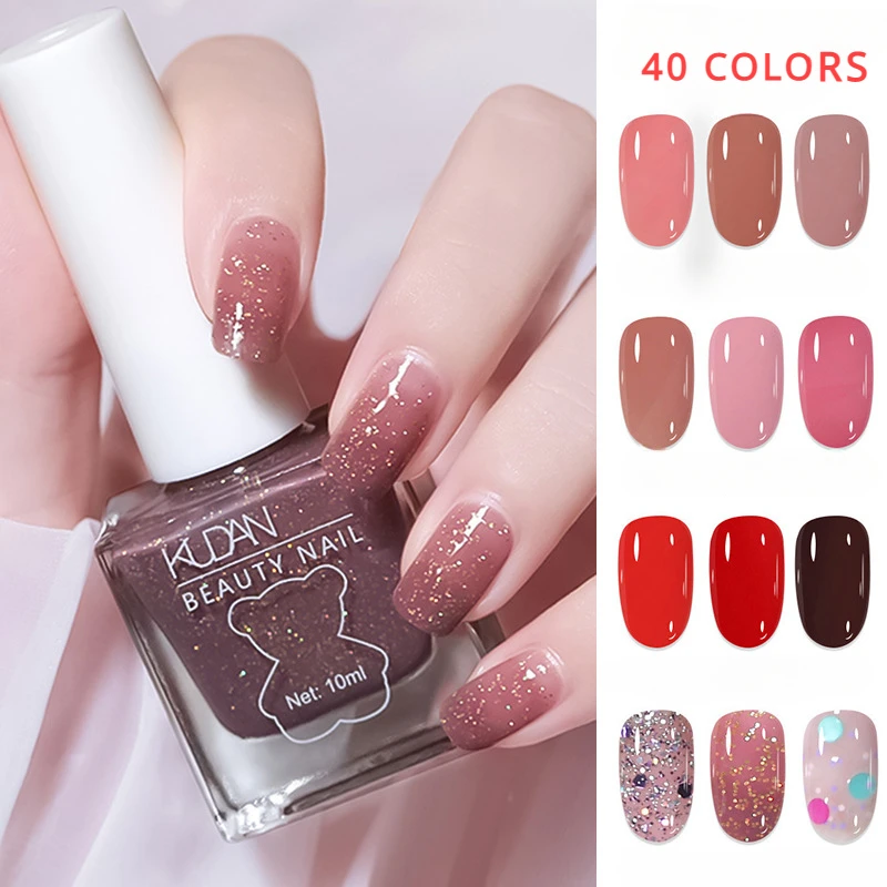 

Яркий Красочный Блестящий полупрозрачный лак для ногтей серии Ice Быстросохнущий розовый синий фиолетовый оранжевый без УФ-лучей DIY домашний дизайн ногтей