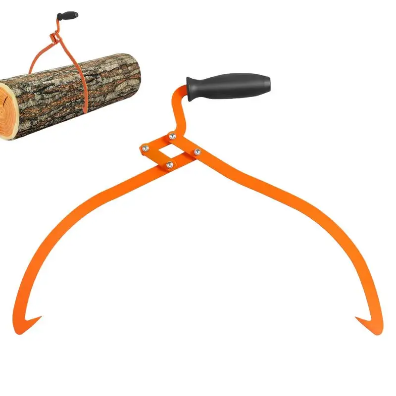 Logging Tongs 2 Claw Log Grapple for Logging Tongs Loads up to 110 Lbs Non-Slip Grip Loading Capacity Log Lifting Heavy