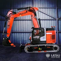 RC LESU 1/14 3 Booms Hydraulic Excavator Radio Control Metal Aoue ET26L Unpainted Electric Model W/ Pump Valve ESC GPS Th19233 1