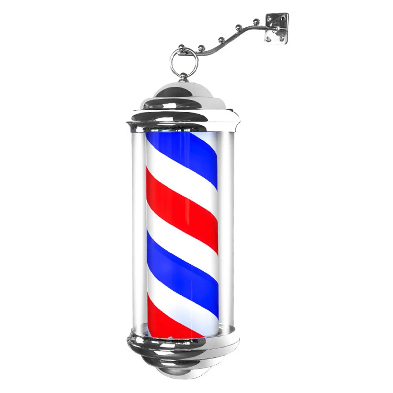 Barber Shop Sign Open Novelty Lighting Wall Hanging Waterproof Rotating Pole LED Light
