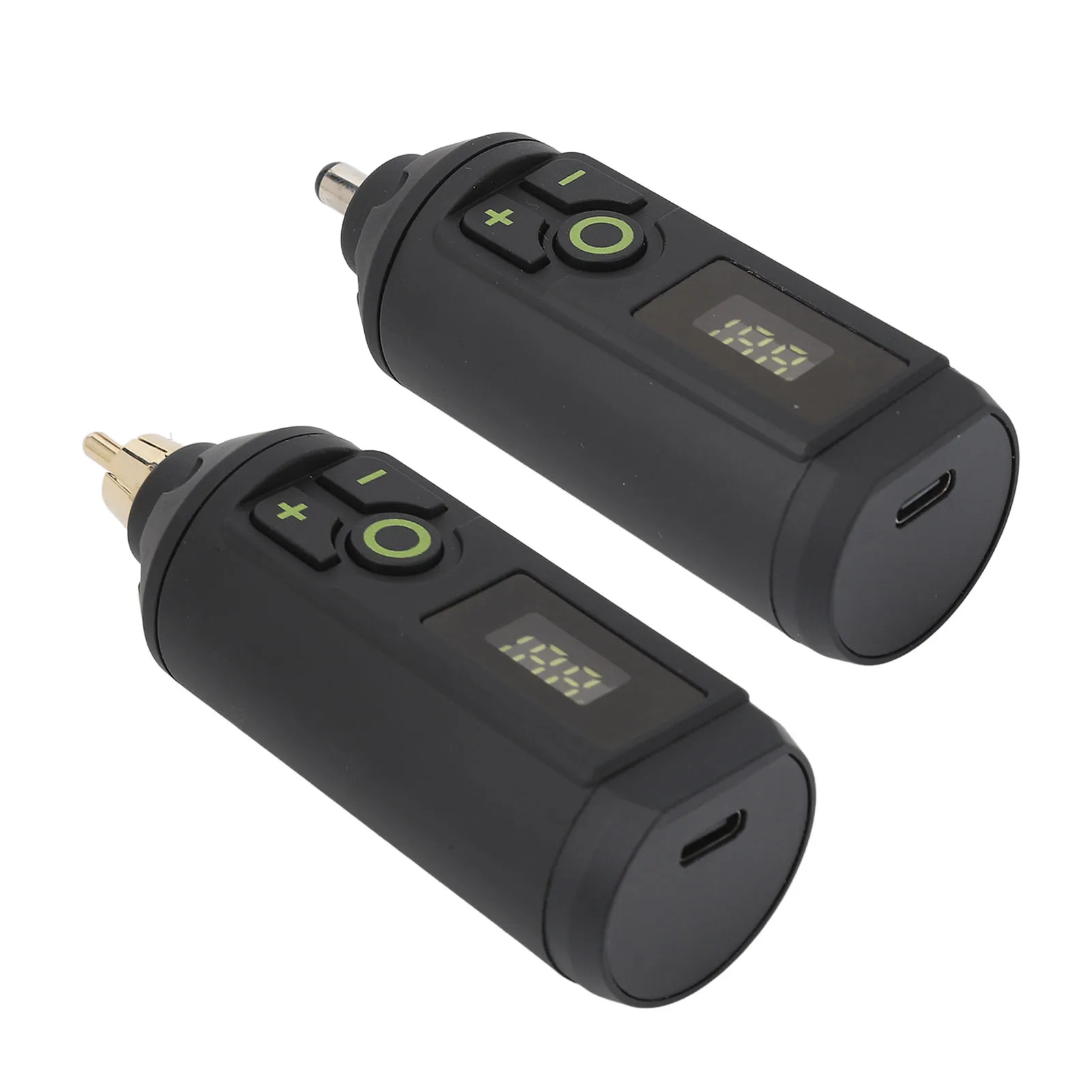 Black Tattoo Machine Battery Wireless Tattoo Machine Battery Type C Alloy Digital LCD Power Supply for Beauty Salon