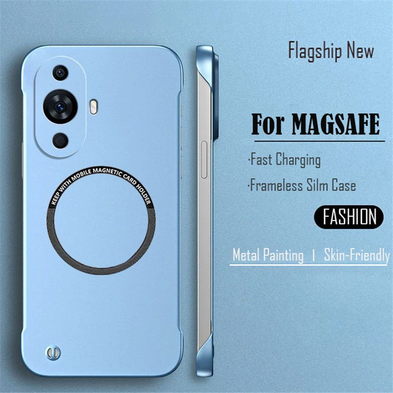 Sleek Frameless Magnetic Phone Case with Matte Finish