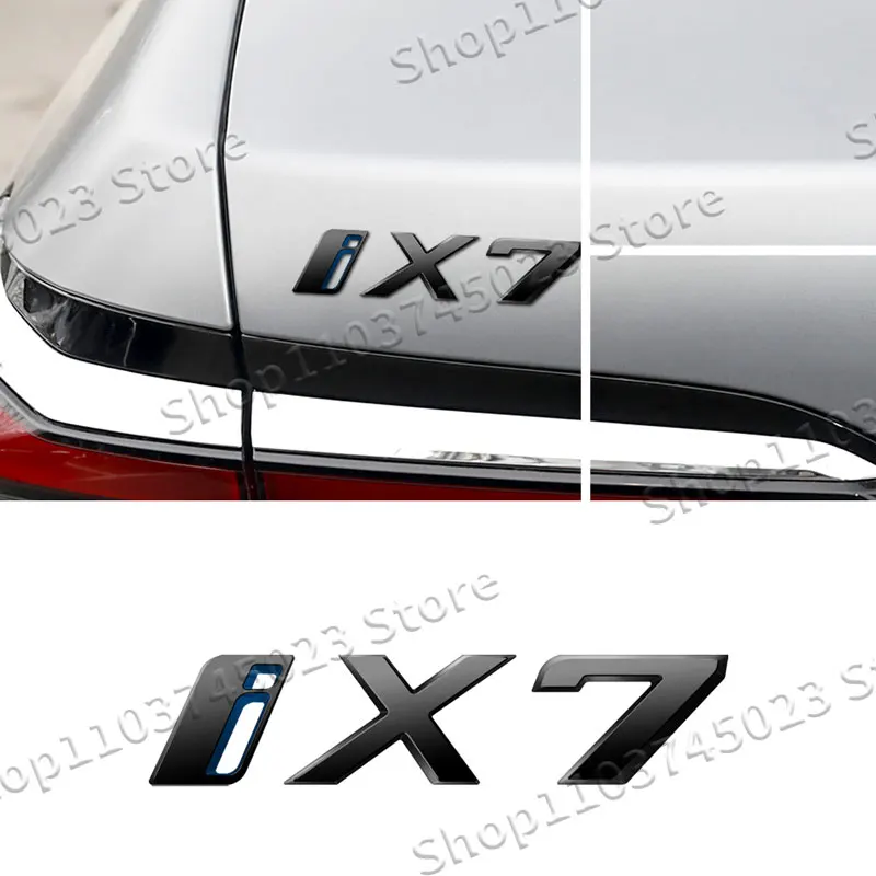 1Pcs 자동차 스타일링 ABS 플라스틱 엠 블 럼 장식 BMW I3 I4 I7 IX IX3 IX4 IX7 로고 후면 테일 범퍼 트렁크 스티커 자동차 액세서리