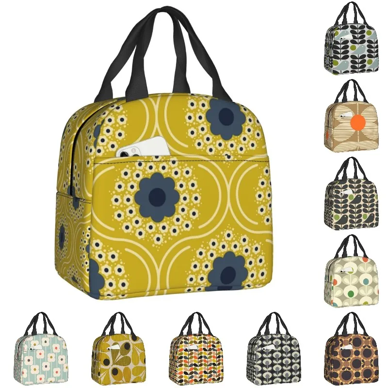 Flower Orla Kiely Orla Kiely Bag Thermal Cooler Lunch Bags Lunch Tote Insulated