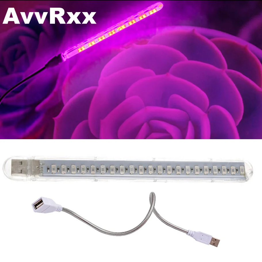 Usb 5V Led Grow Light 21Led Spettro Completo Rosso E Blu Phyto Grow Lamp Indoor Phytolamp Per Piante Fiori Piantina Serra