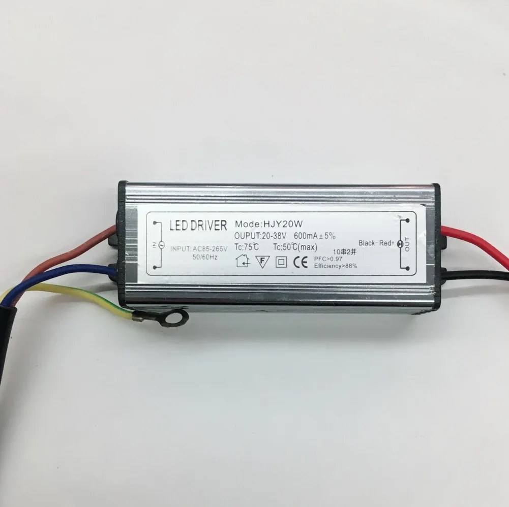 방수 LED 드라이버, AC 85-220V, 50W DC20-38V 1.5A 3A 전원 공급 장치, 투광 조명 변압기, IP66 알루미늄 어댑터, 1 개