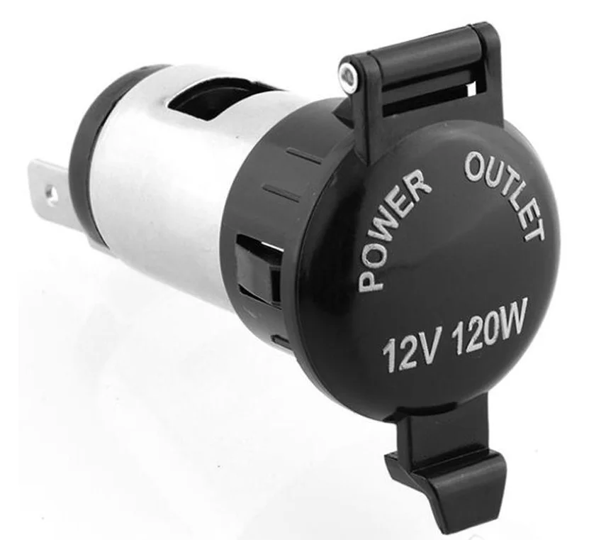 Adattatore per accendisigari, presa per accendisigari da 0-24 V 120 W solida universale con copertura impermeabile per barche per auto per trattori