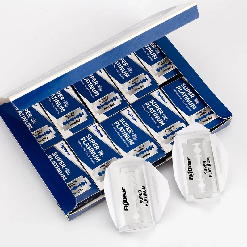 100PCS Stainless Steel Durable Double Edge Safety Razor Blades