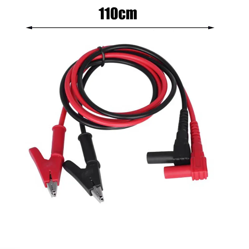 20A Alligator Clip to Banana Plug test cable lead Connector Dual Probe 4mm Crocodile Clip For Multimeter Measure Tool