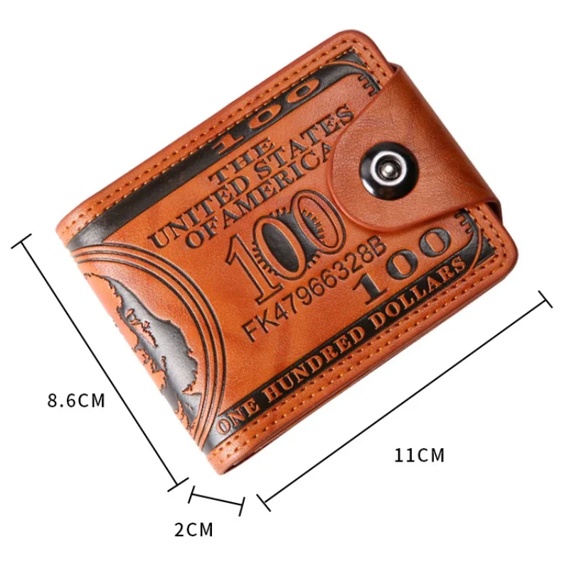Men's Wallets Hasp Male PU Wallet Card Holder Coin Pocket Purse cartera hombre 2