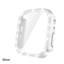 Luxury Bling Diamond Hard Case with Screen Protector for S10 - 42mm (SILVER)