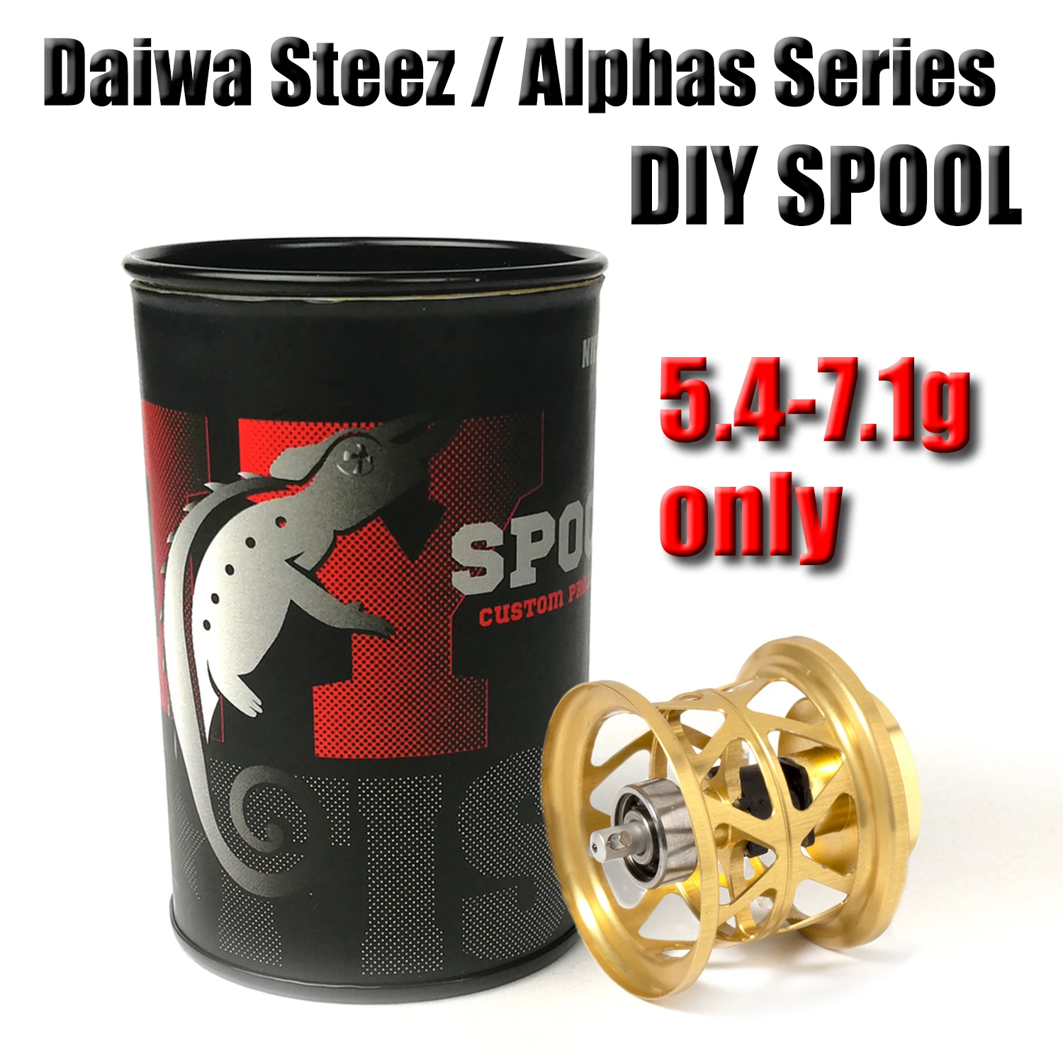 4.8G/7.1G Leggero Spool Per Steez Sv/100/103/ Alphas Aria Tw/Zillon Sv 1016/ Ryoga 1016/Megabass È/T3 Bfs Bobina