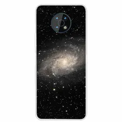 Elegant Marble Clear Soft TPU Silicone Phone Case - Shimmering Protection and Style for Nokia 7.2 (Rose Red)