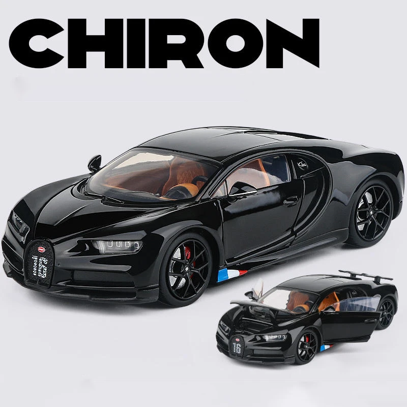 JKM 1:32 Bugatti Chiron Supercar Alloy Model Car Toy Diecasts Metal Casting Sound and Light Car Toys For Children Vehicle 3