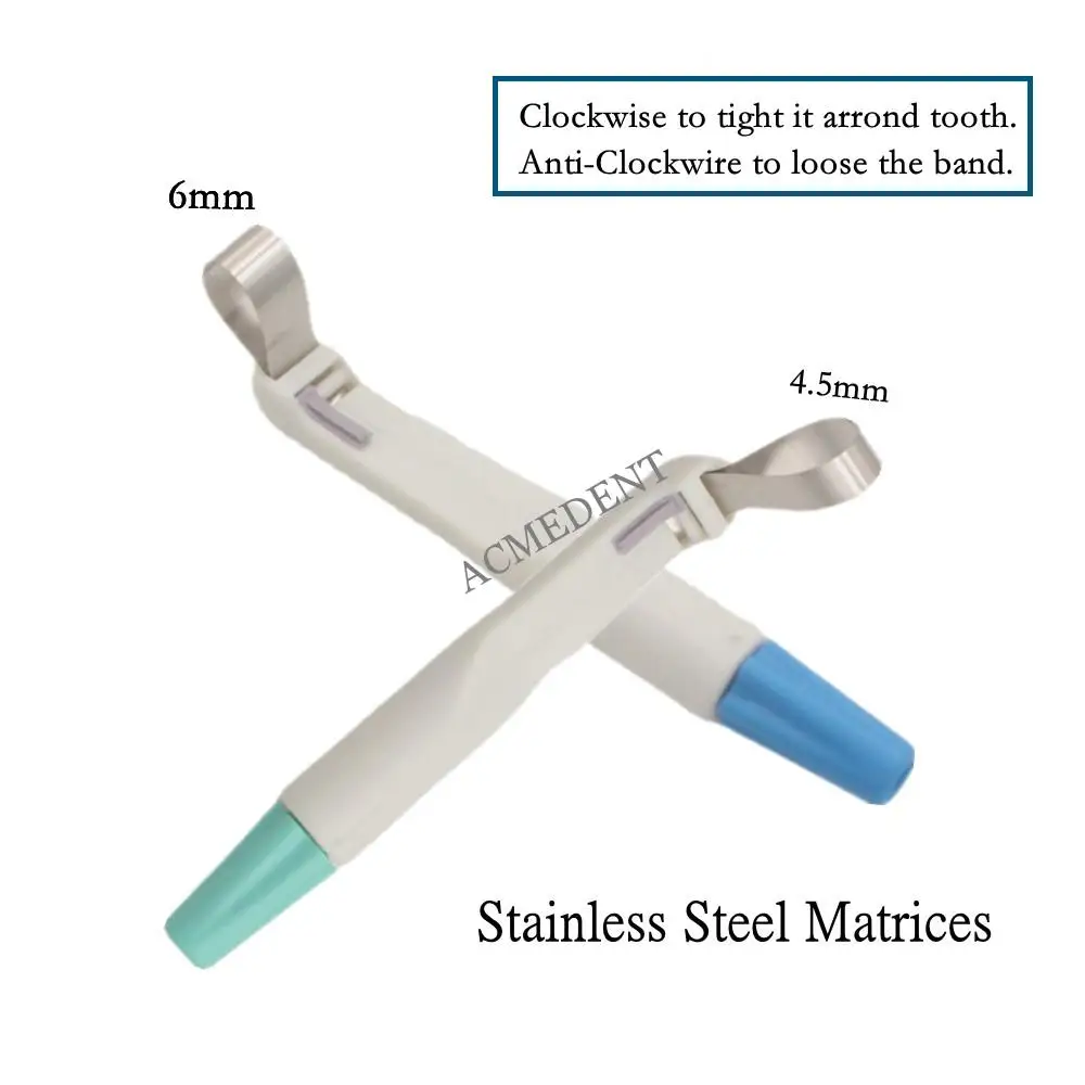 Dental Pro Matrix Bands Regola Matrici Matriz Sistema Morsetto Odontoiatria Denti Riempimento Profecto Sezionale Materiale Preformato 4.5/6Mm