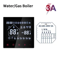 WiFi Smart Thermostat - Ultimate Temperature Controller with Voice Assistant Integration - NO WIFI (Water Gas Boiler)