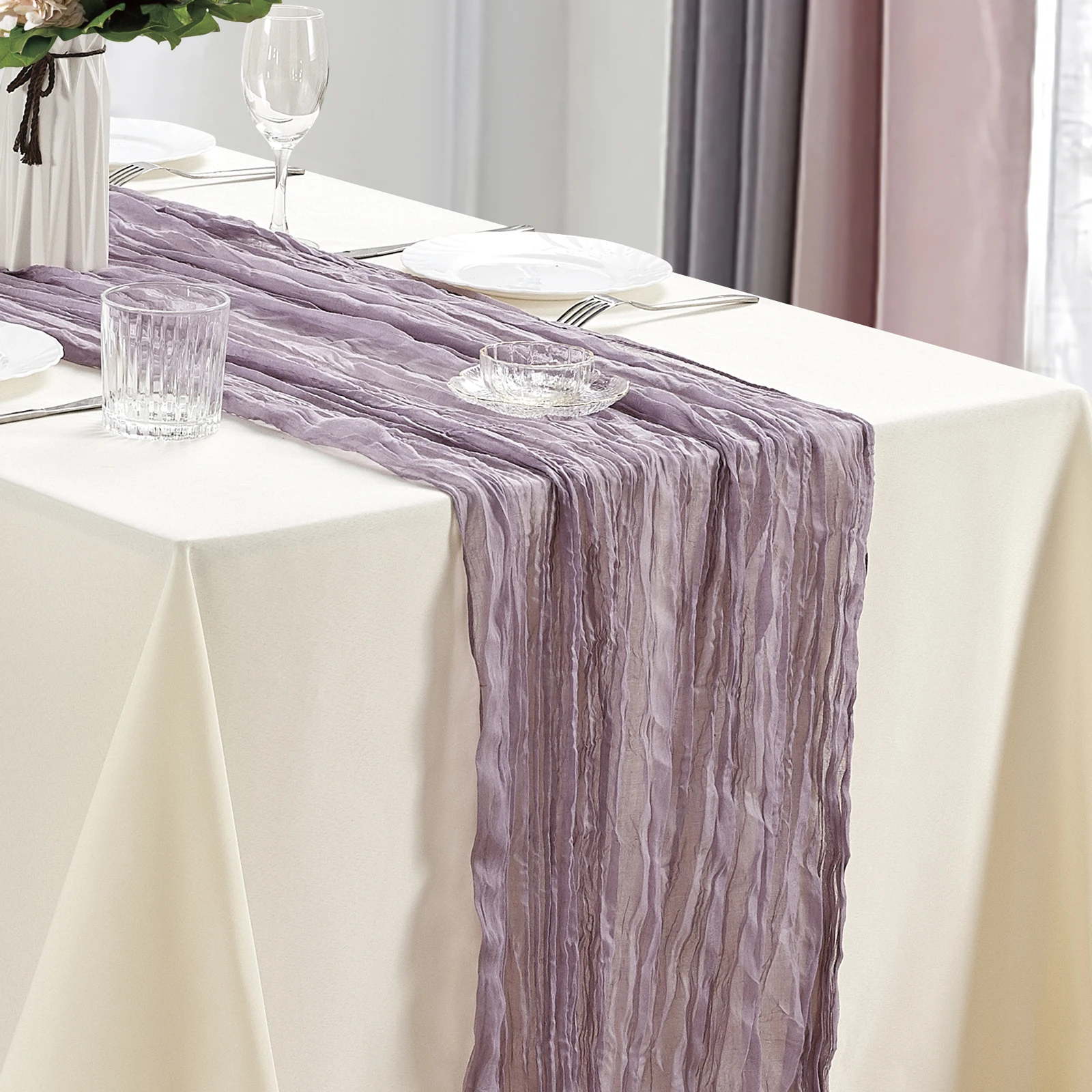 Cheesecloth Table Runner 5
