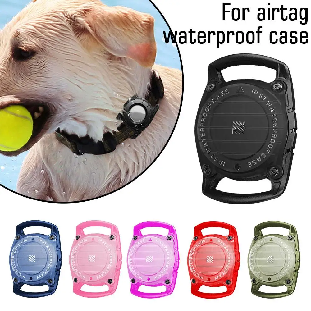 Case For Apple Airtag Dog Cat Collar GPS Finder IP67 Waterproof Protective Tracker Holder 1pc