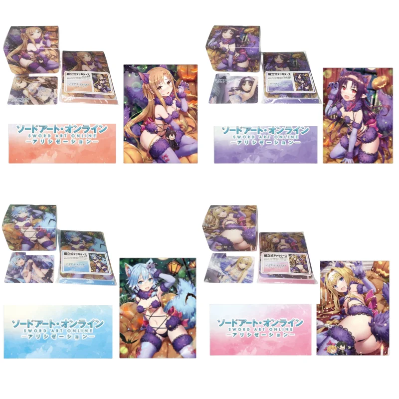 

Меч искусство онлайн карты коробка ACG Аниме игра Yuuki Asuna Asada Shino PTCG портативные карты коллекция коробка ПВХ материал 110 Емкость
