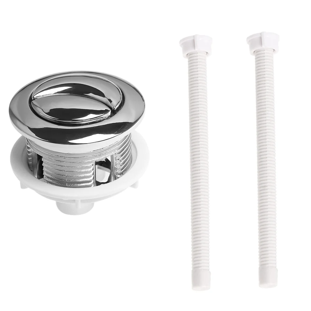 Toilet Flusher Toilet Water Tank Parts Dual Flush Water Tank Push Buttons Rods Closestool