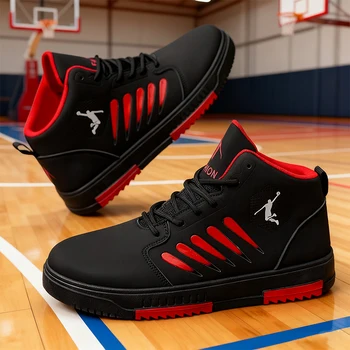 spring/summer large size fashionable mid top versatile high quality durable business casual outdoor sports men's shoes