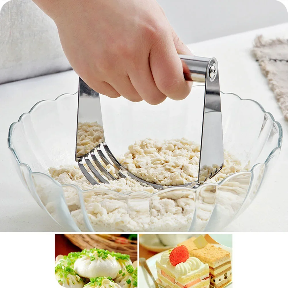 Kitchen Accessories Manual Dough Flour Mixer Baking Tools Gadgets Baking Pastry Blades Stainless Steel Cooking Tools