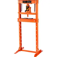 VEVOR 6/12 Ton Hydraulic H-Frame Garage Floor Adjustable Shop Press with Plates 6T/12T Orange for Garages or Professional Shops 1
