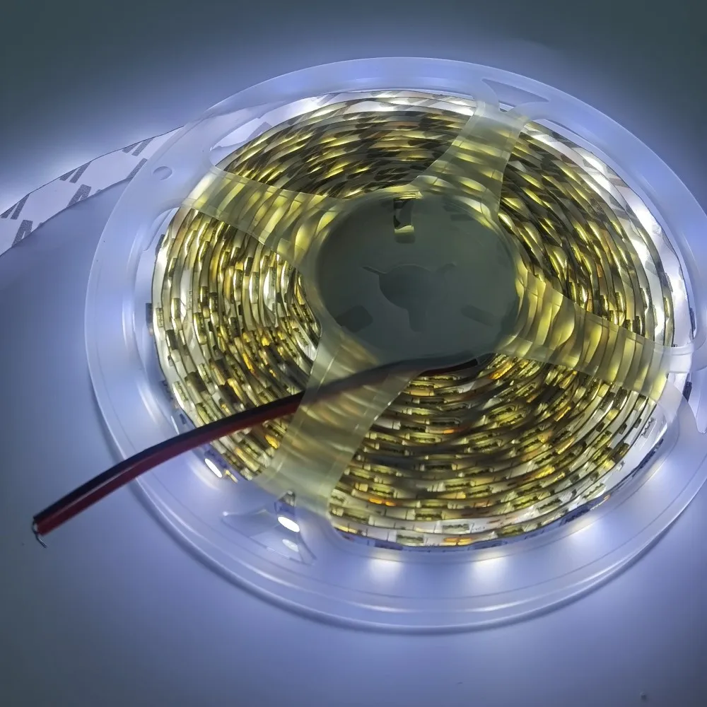 Cold White LED Strip Light, 12V, 5-Meter, Flexible, Non-Waterproof