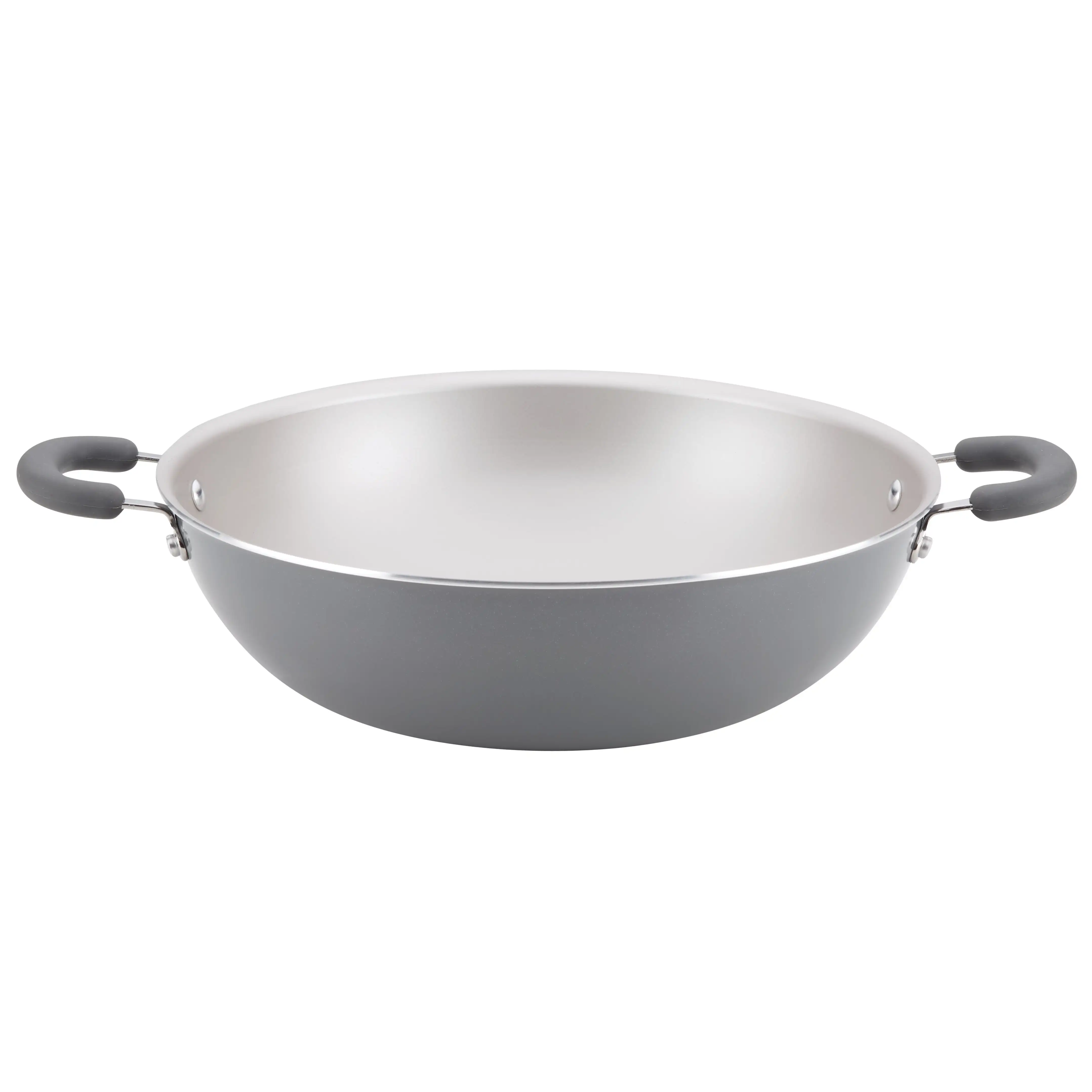 

Create Delicious Aluminum Non-stick Wok, 14.25-Inch, Gray