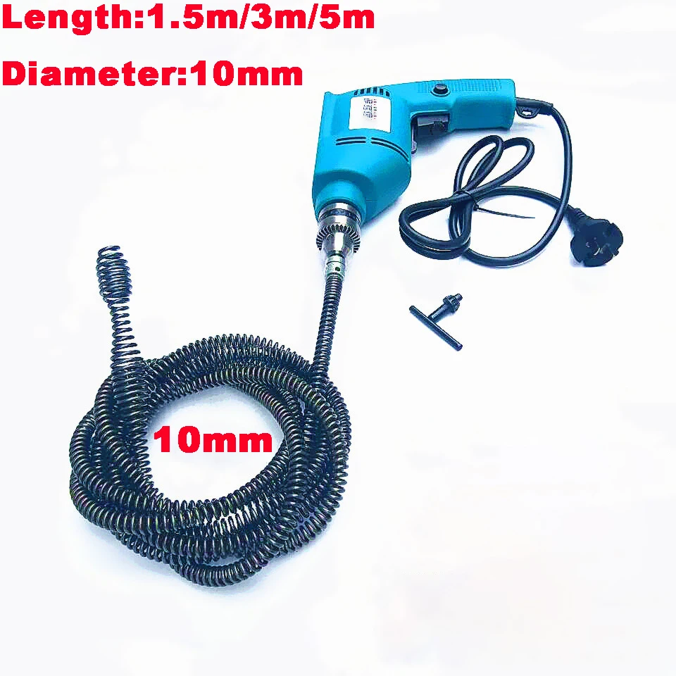 1.5M/3M/5M Pijp Baggeren Lente Ontstopper Riool Zinkt Wastafel Pijplijn Verstopt Remover Badkamer keuken Wc Cleaning Tools