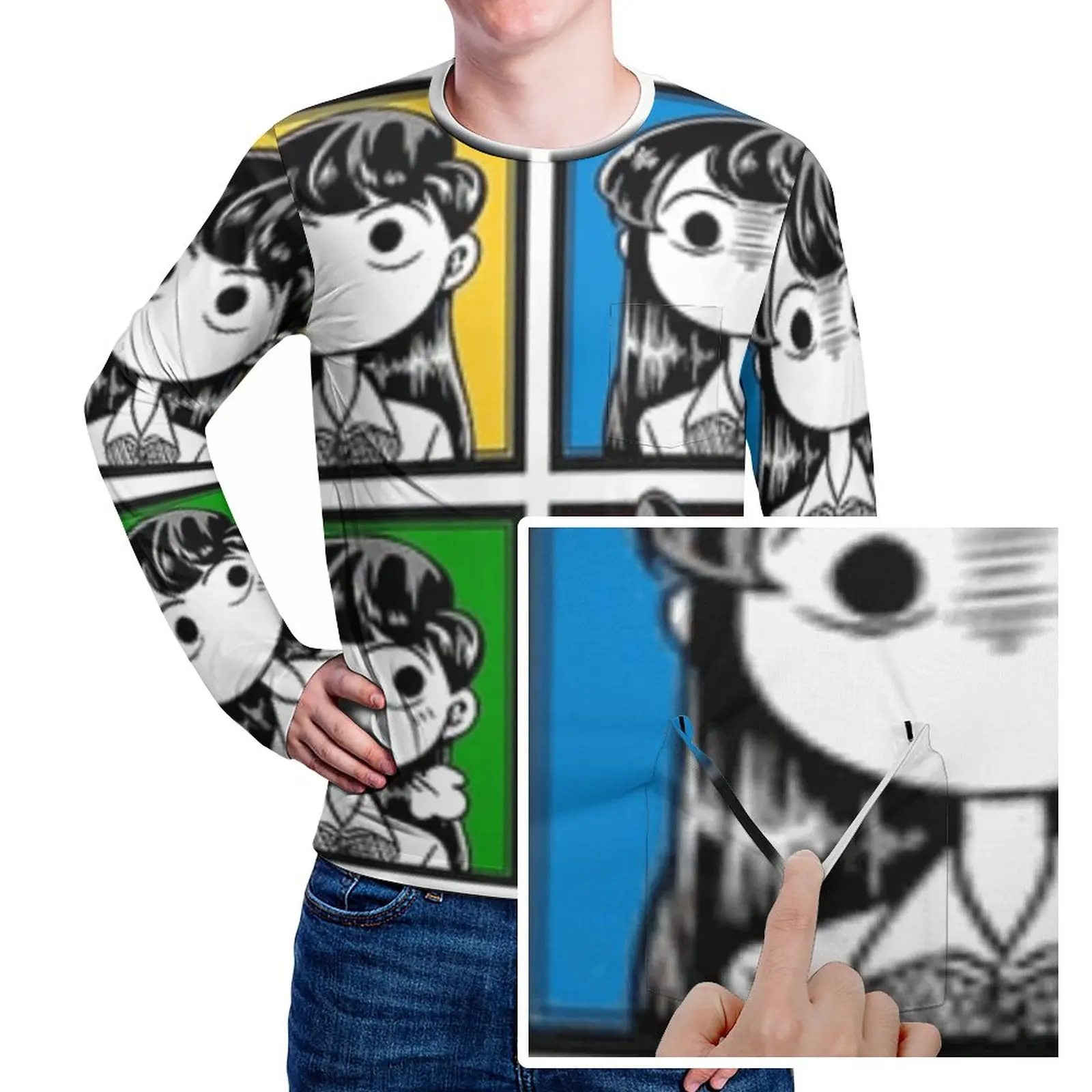 

Футболка мужская с принтом поп-арт, 3XL, 4XL, 5XL