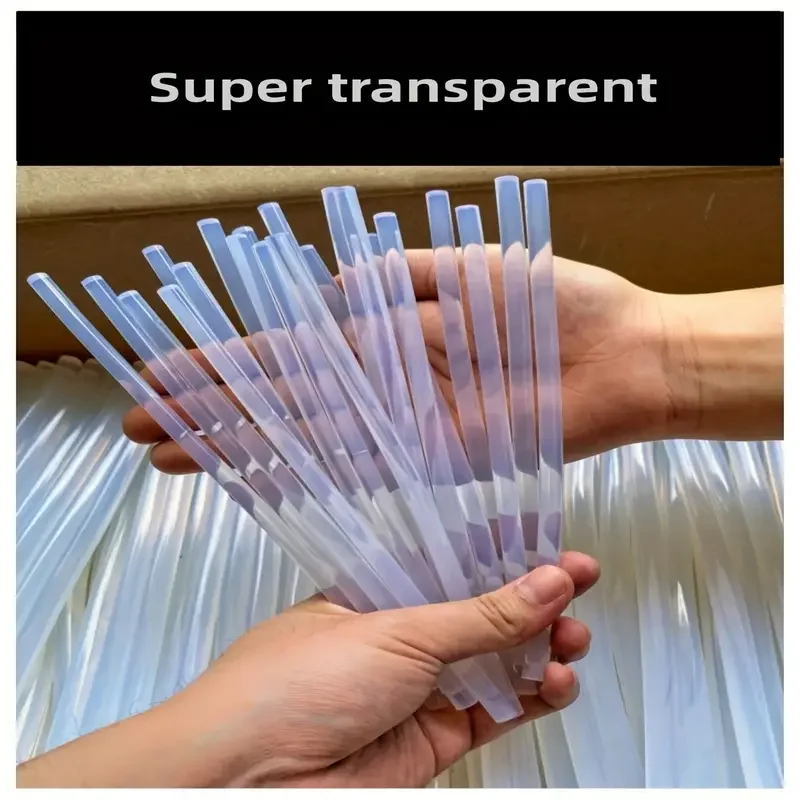 Hot Melt Adhesive 60PCS 7MM High Viscosity Transparent Super Stick High Temperature Resistant Strip