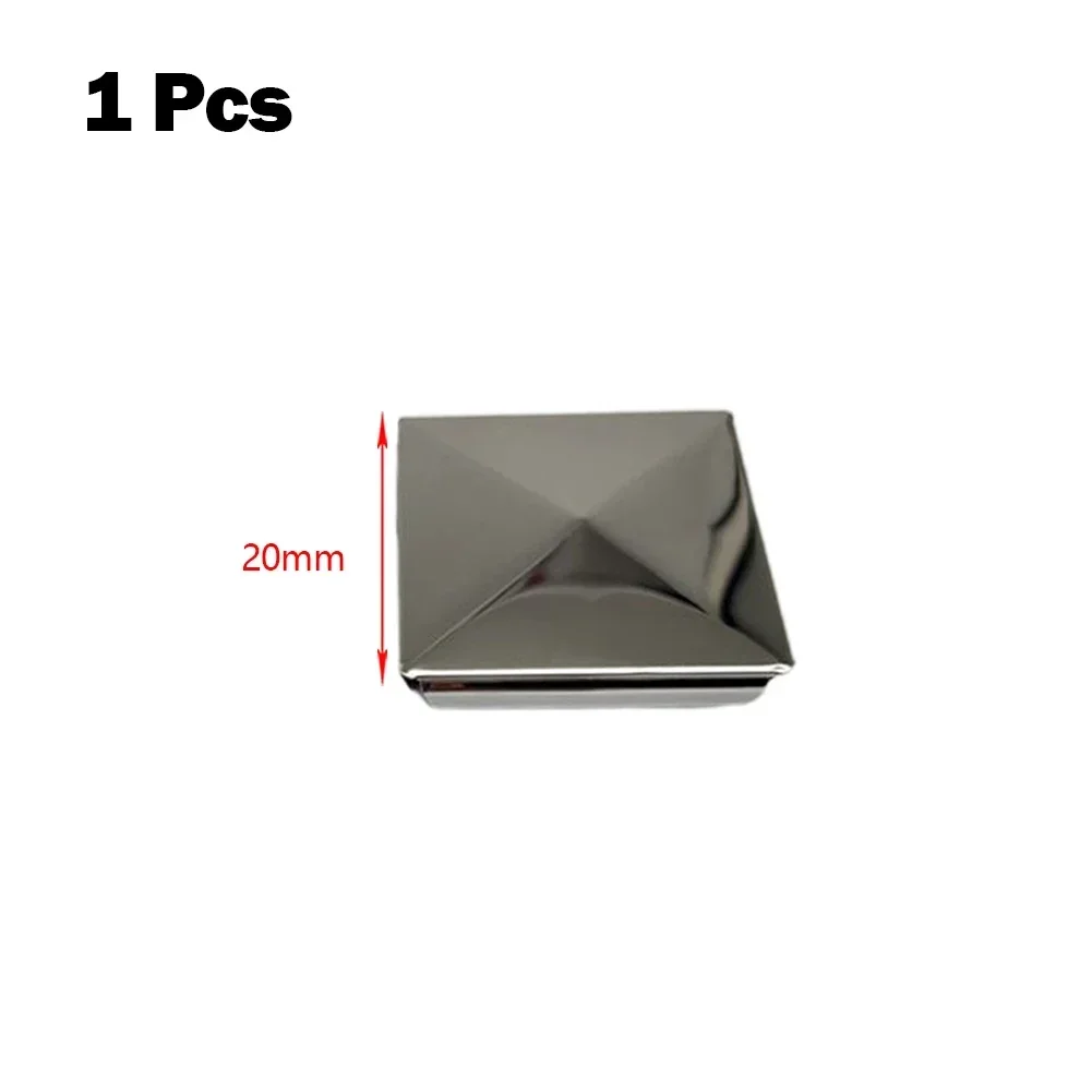 Stainless Steel Post Cap for Square Posts Pyramid Shape for Added Security Easy Installation and Enhanced Protection 24